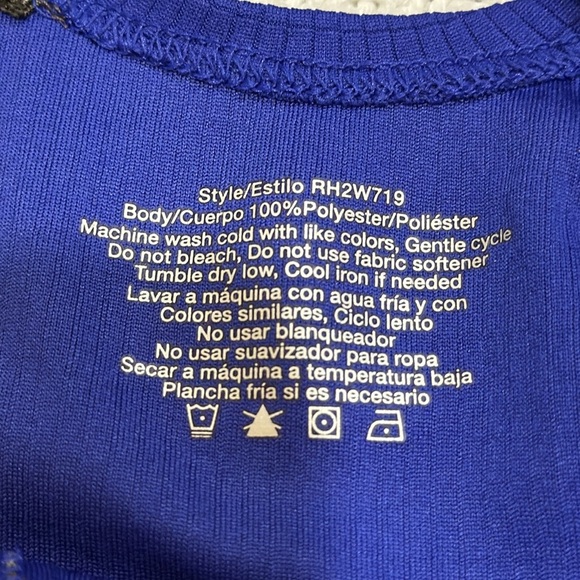 Avia Women’s Tank Top, Size L Blue like new tag - Picture 3 of 4